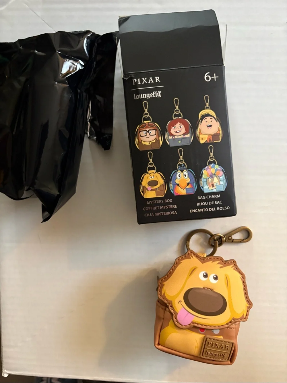 Loungefly Pixar Dug Dog Bag Charm Keychain - Yellow/Brown